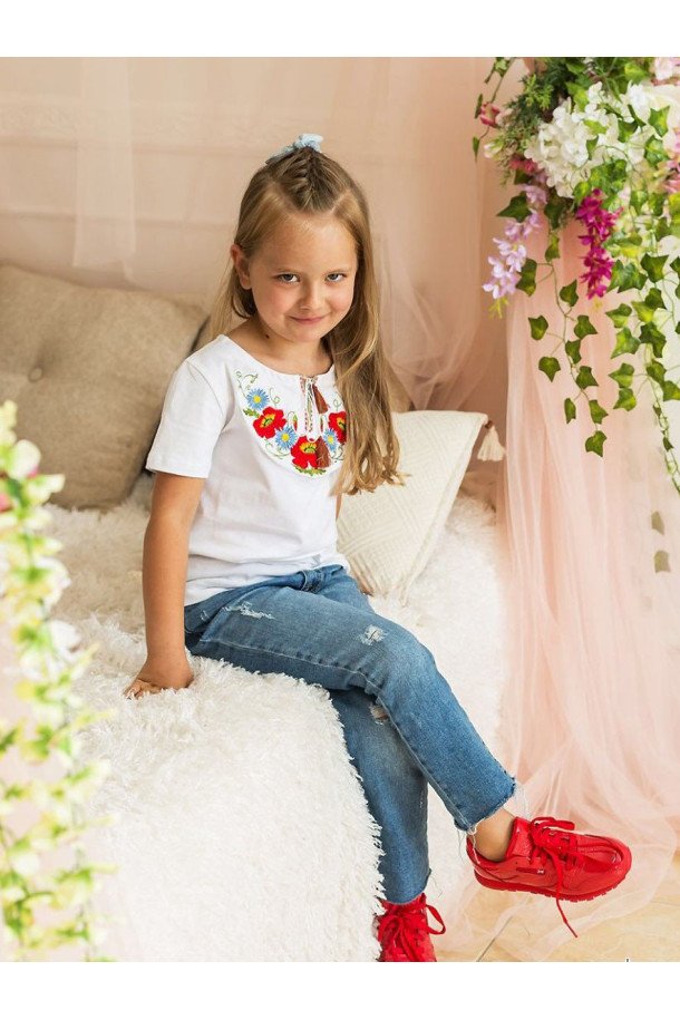 T-shirt girl short sleeve FDK3
