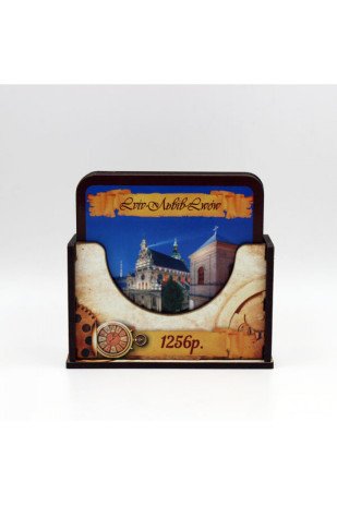 Set of wooden coasters NDP