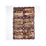 Set of wooden coasters NDP