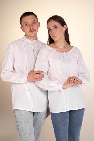 Set for a couple White ornament