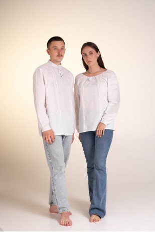 Set for a couple White ornament