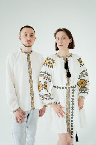 Set for couple Rhombuses green