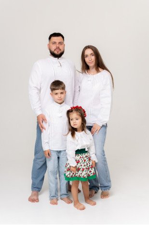 Family Look White Ornament