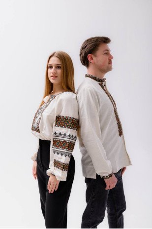 Set for couple Family beige