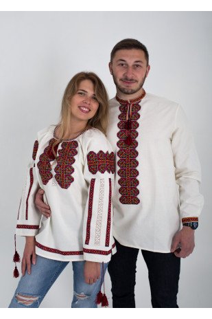 Set for couple Red ornament