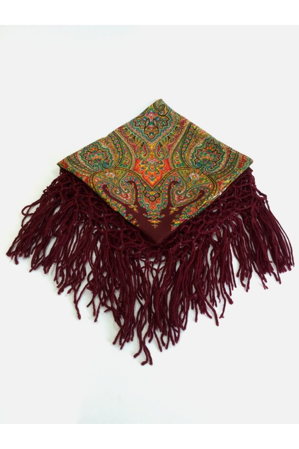 Shawl Ornament burgundy KHOB14
