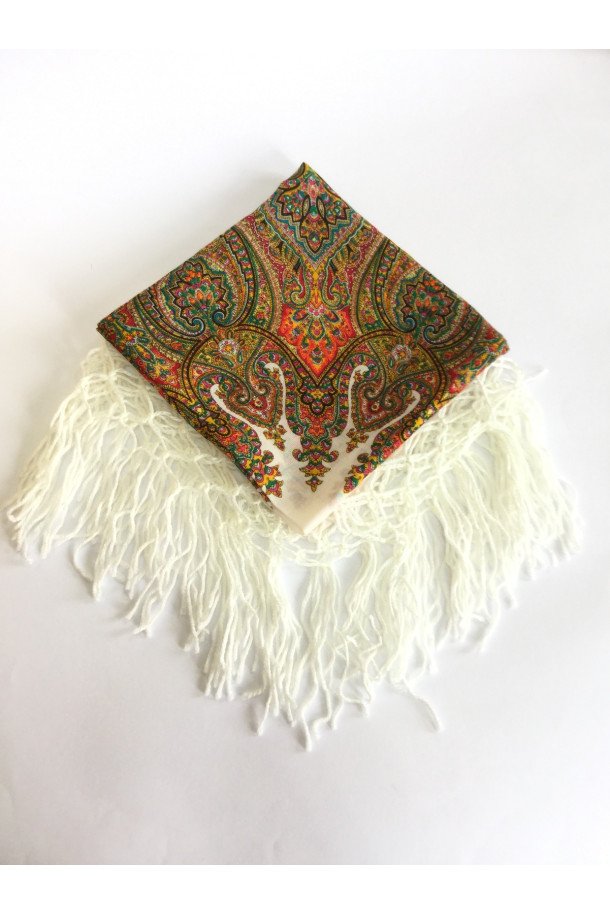 Shawl Ornament white KHOB18