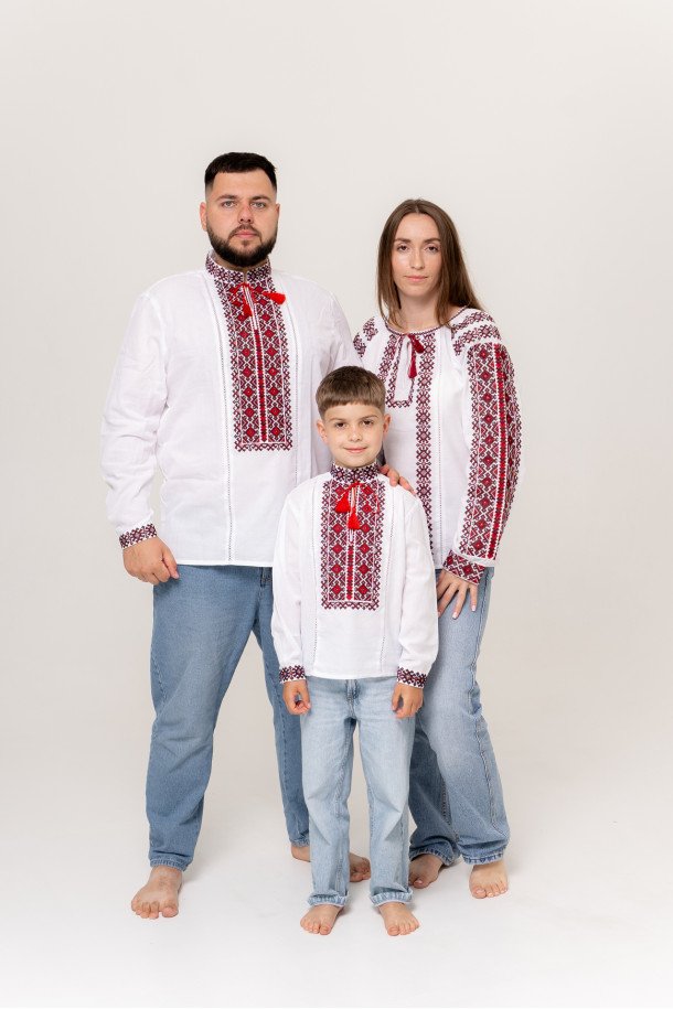 Комплект сімейний Любисток червоний