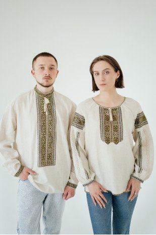 Набір для пари Зелений орнамент