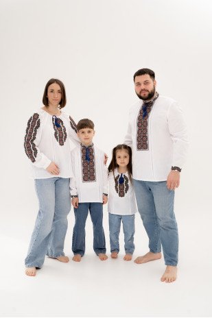 Family Look Vyshyvanka Periwinkles