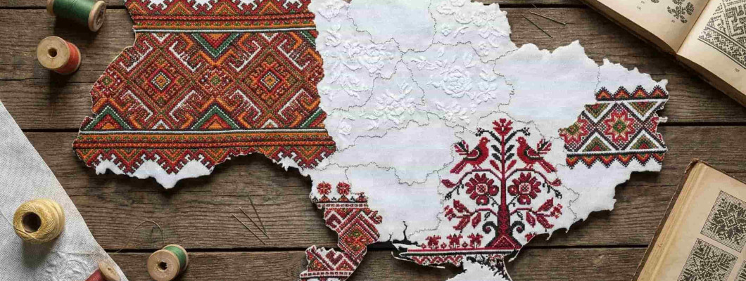 Embroidery patterns by region in Ukraine