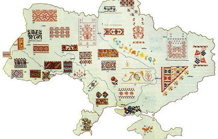 Geographical peculiarites of ornaments ”Lemkivska embroidery"