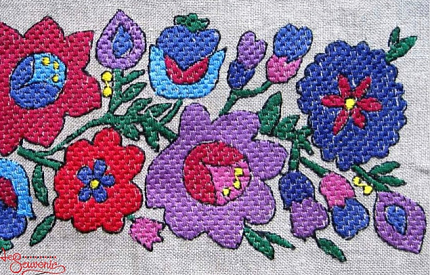 Буковинская вышиванка - цветочные мотивы